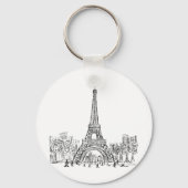 Eifel Tower Paris Sleutelhanger (Voorkant)