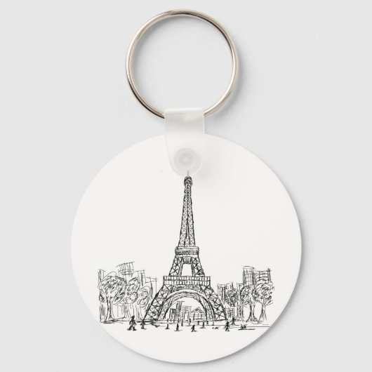 Eifel Tower Paris Sleutelhanger (Voorkant)