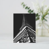 Eiffel bij nacht briefkaart (Staand voorkant)