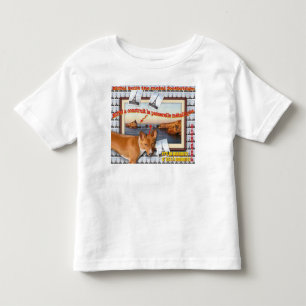 Eiffel heeft de metalen voetbrug gebouwd. kinder shirts
