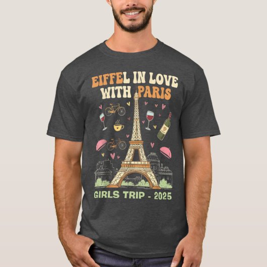 Eiffel in de liefde - Custom Paris Trip T-shirt (Voorkant)