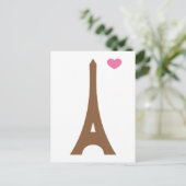Eiffel in liefde... briefkaart (Staand voorkant)