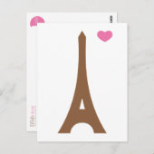 Eiffel in liefde... briefkaart (Voorkant / Achterkant)