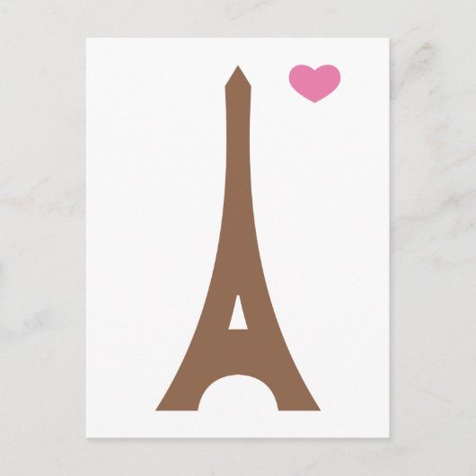 Eiffel in liefde... briefkaart (Voorkant)