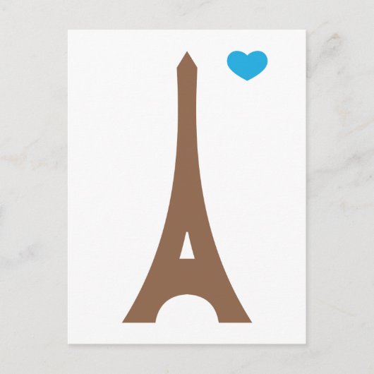 Eiffel in liefde... briefkaart (Voorkant)
