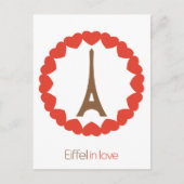Eiffel in liefde... briefkaart (Voorkant)