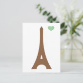 Eiffel in liefde... briefkaart (Staand voorkant)