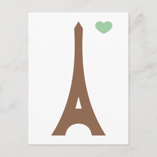 Eiffel in liefde... briefkaart (Voorkant)