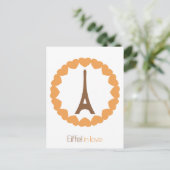 Eiffel in liefde... briefkaart (Staand voorkant)