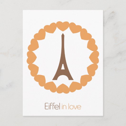Eiffel in liefde... briefkaart (Voorkant)