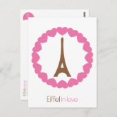 Eiffel in liefde... briefkaart (Voorkant / Achterkant)