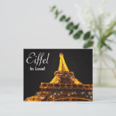 Eiffel in Love Briefkaart (Staand voorkant)