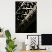 Eiffel in Schaduw Poster (Thuiskantoor)
