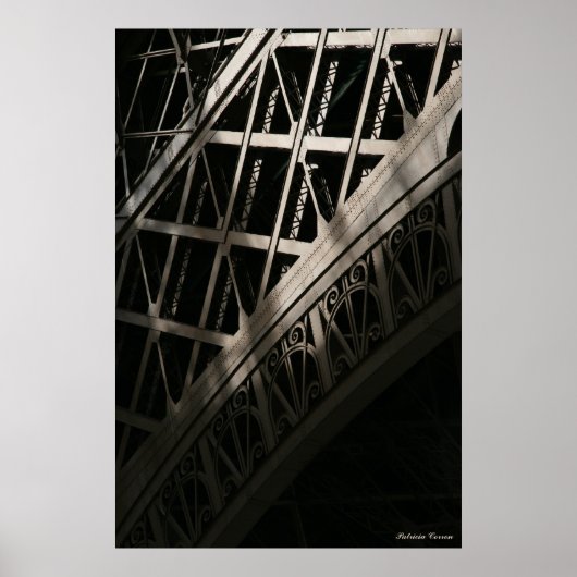 Eiffel in Schaduw Poster (Voorkant)