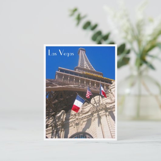 eiffel las vegas briefkaart (Staand voorkant)