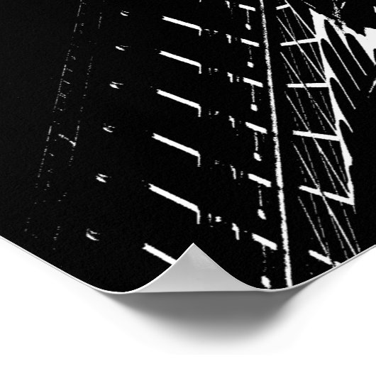 Eiffel op wit poster (Hoek)