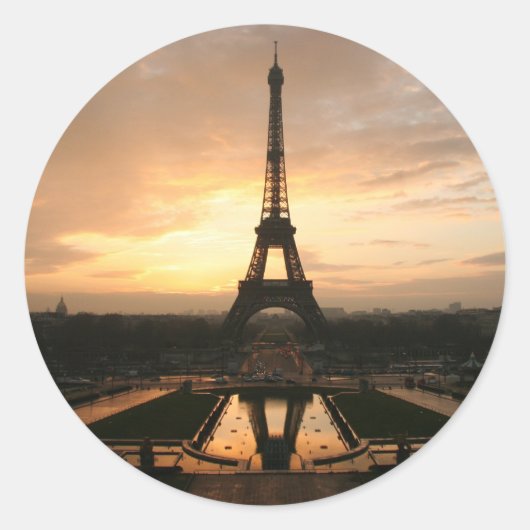 eiffel ronde sticker (Voorkant)