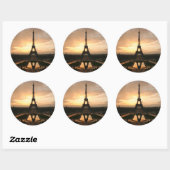 eiffel ronde sticker (Vel)