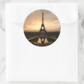 eiffel ronde sticker (Tas)