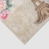 Eiffel  Roze Waterverf Rozen Weefpapier Tissuepapier (Detail)