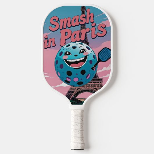 Eiffel Smash – Paris Pickleball Design Paddle (Voorkant)