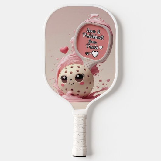 Eiffel Smash – Paris Pickleball Design Pickleball Paddle (Achterkant)