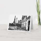 Eiffel Tower 5x7 Note Card Bedankkaart (Voorkant)