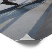 EIFFEL TOWER ACHTER CONCRETE BOUW POSTER (Hoek)