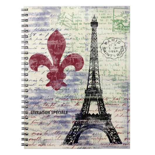 Eiffel Tower  Art-laptop Notitieboek (Voorkant)