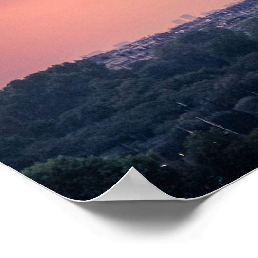 Eiffel Tower at Dusk Poster (Hoek)