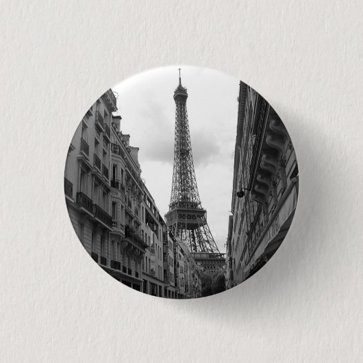 Eiffel Tower Badge Ronde Button 3,2 Cm (Voorkant)
