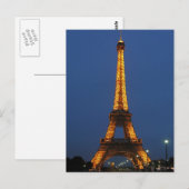Eiffel Tower Beauty Briefkaart (Voorkant / Achterkant)