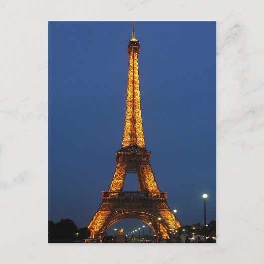 Eiffel Tower Beauty Briefkaart (Voorkant)