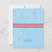 Eiffel Tower bewaart de uitnodiging van de Datum v (Achterkant)