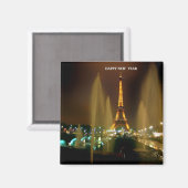 EIFFEL TOWER BIJ NACHT MAGNEET (Voorkant / Achterkant)
