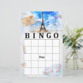 Eiffel tower bingo (Staand voorkant)