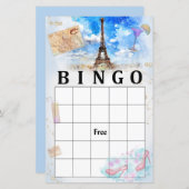 Eiffel tower bingo (Voorkant / Achterkant)