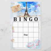 Eiffel tower bingo (Voorkant)