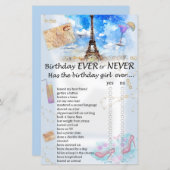 Eiffel tower Birthday, al dan niet in game (Voorkant / Achterkant)