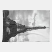 Eiffel Tower Black toon Theedoek (Horizontaal)
