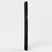 Eiffel Tower Blue Floral Swirls Case-Mate iPhone Case (Achterkant/rechts)