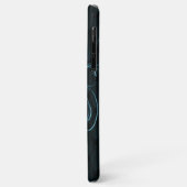 Eiffel Tower Blue Floral Swirls Case-Mate iPhone Case (Achterkant/links)