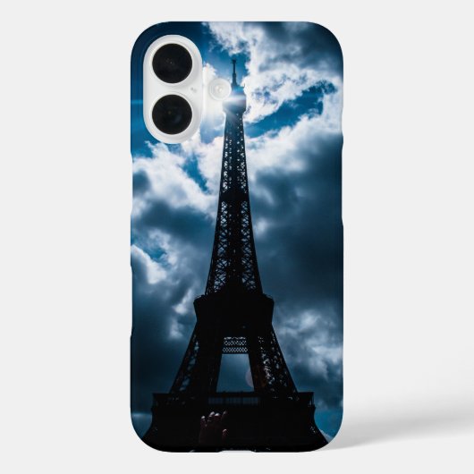 Eiffel Tower Blue Night Case-Mate iPhone Case (Achterkant)