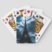 Eiffel Tower Blue Night Pokerkaarten (Achterkant)