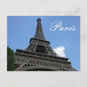 Eiffel Tower, Blue Sky, Parijs, Frankrijk Briefkaart