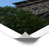 Eiffel Tower, Blue Sky, Parijs, Frankrijk Poster (Hoek)