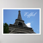 Eiffel Tower, Blue Sky, Parijs, Frankrijk Poster (Voorkant)