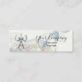 Eiffel Tower & Bow Mini Business Card Mini Visitekaartje (Voorkant)