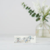 Eiffel Tower & Bow Mini Business Card Visitekaartje (Staand voorkant)
