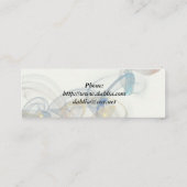 Eiffel Tower & Bow Mini Business Card Visitekaartje (Achterkant)